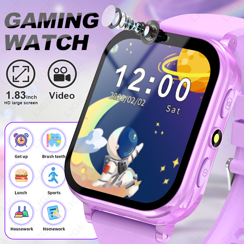 Smartwatch Digital Watches For Girls - LIGE 키즈 디지털 스마트 시계 학생