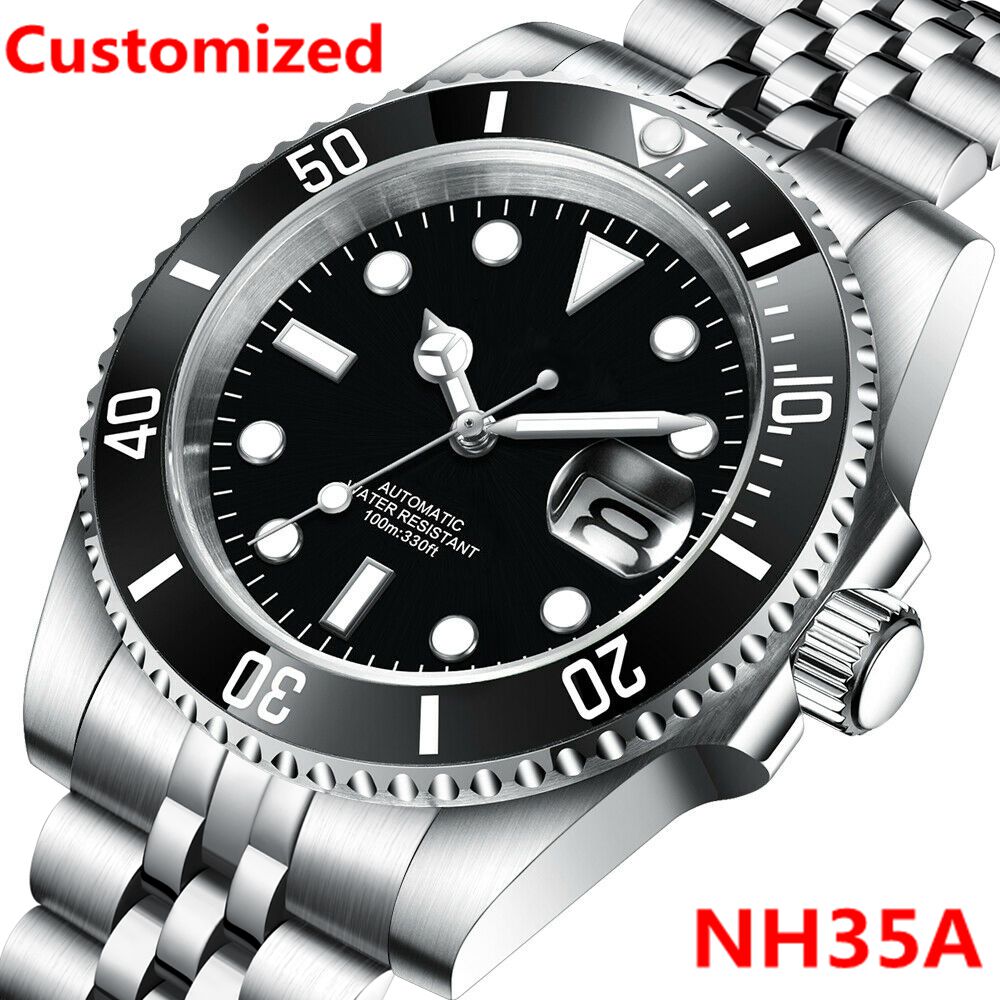 Waterproof Diving Watch - DIY 로고 40MM 다이브 시계 NH35