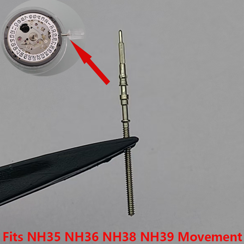 Watch Crown Stem - 2/4개 NH35 NH36 무브먼트 크라운 스템은
