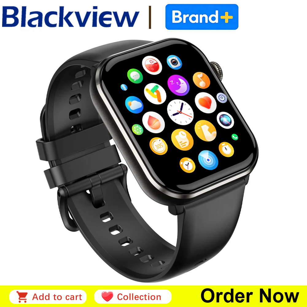 Hybrid Smartwatch - Blackview R60 블루투스 통화 스마트워치 1.96''
