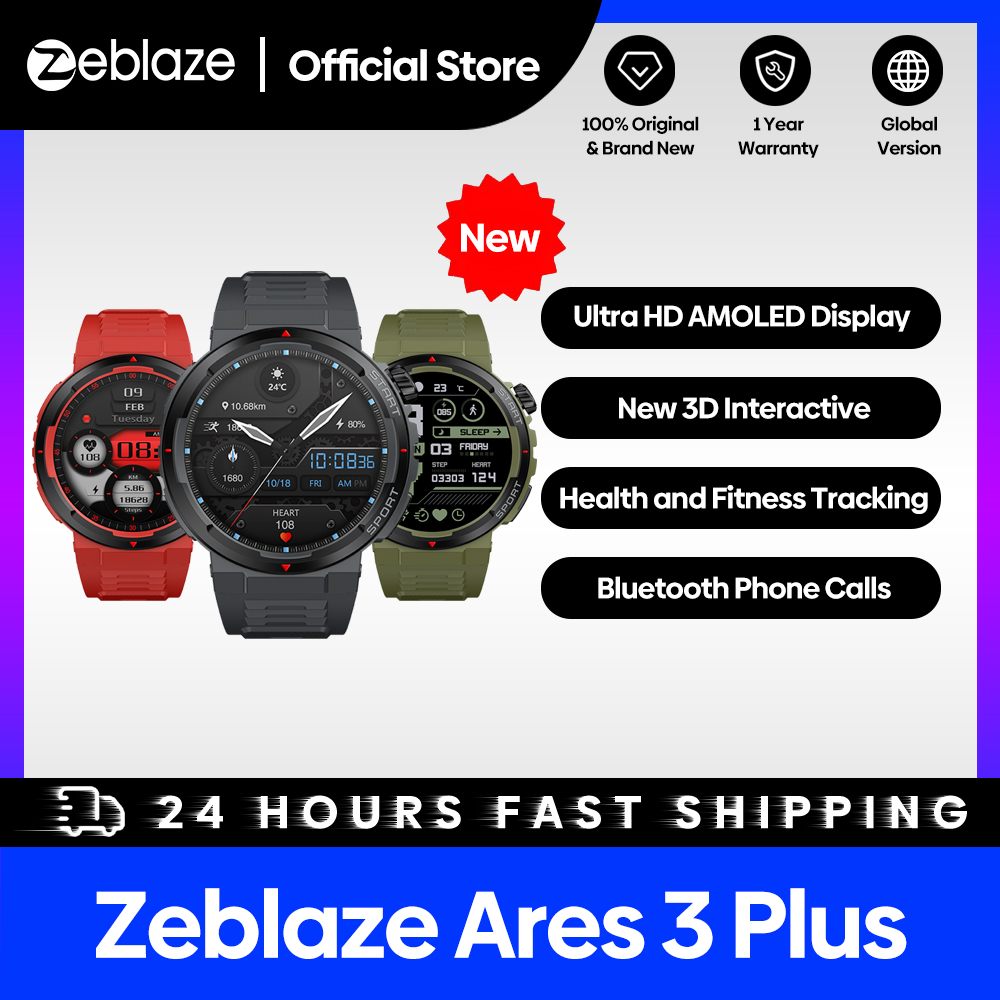 Hybrid Smartwatch - Zeblaze Ares 3 Plus, 1.43 인치
