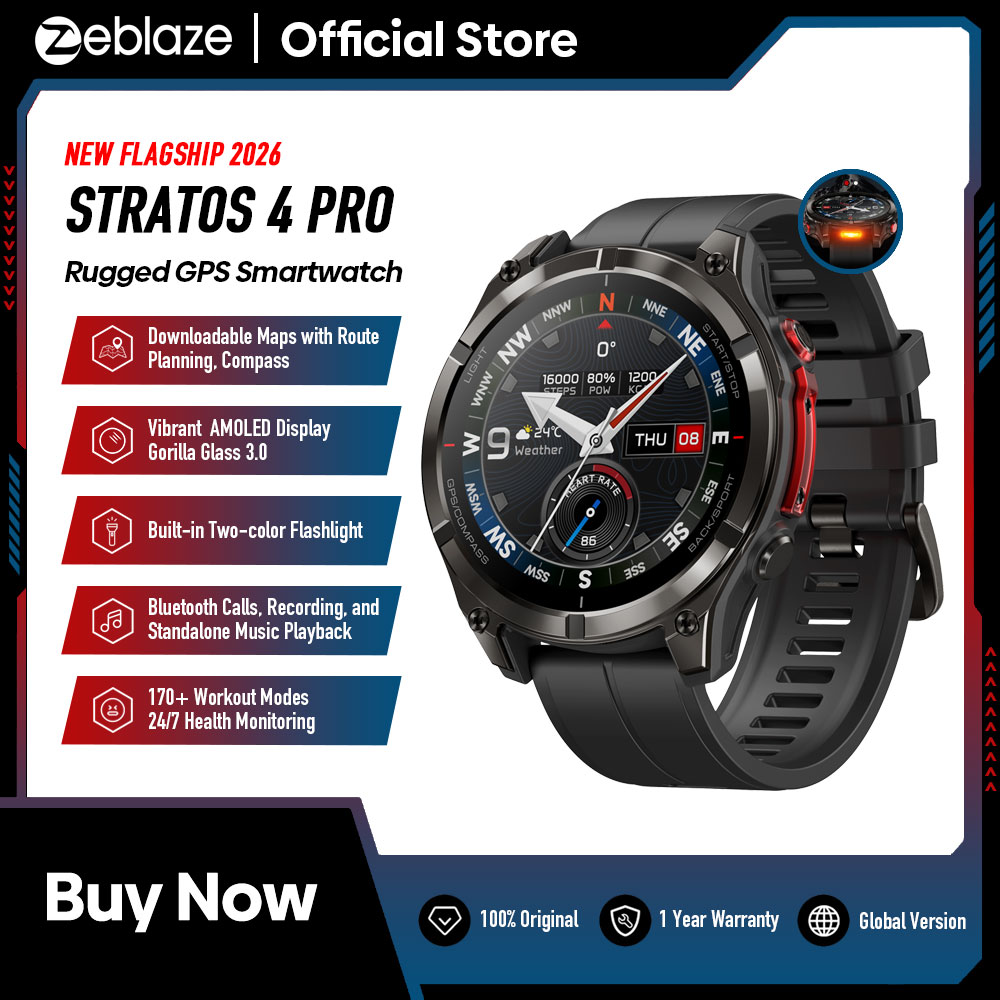 뉴 제블레이즈 스트라토스 4 프로 AMOLED 스크린  - Hybrid Smartwatch 리뷰 및 가격