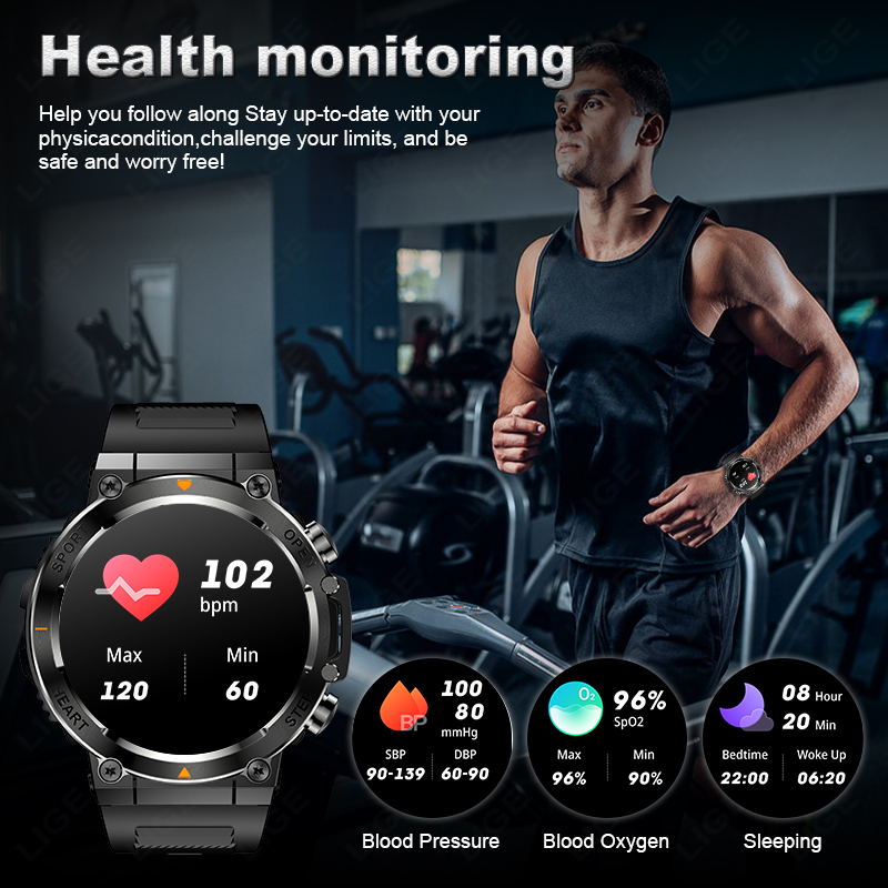 LIGE 2026 스마트워치 심박수 수면 모니터 블루투 - Smartwatch Watches For Sale 리뷰 및 가격