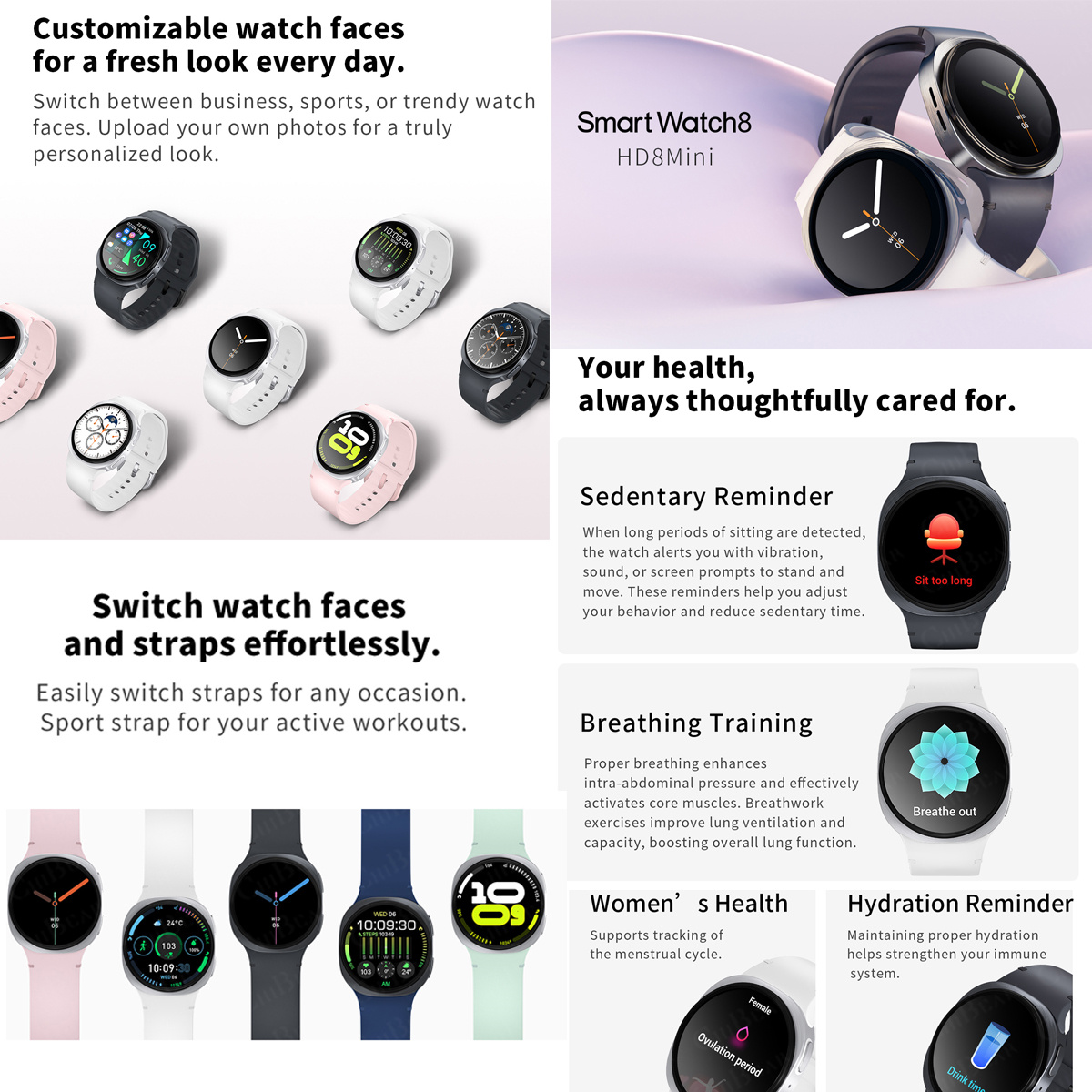 2026년 신형 시계 8 미니 GPS 트랙 스마트워치  - Smartwatch Watches For Men Digital 리뷰 및 가격