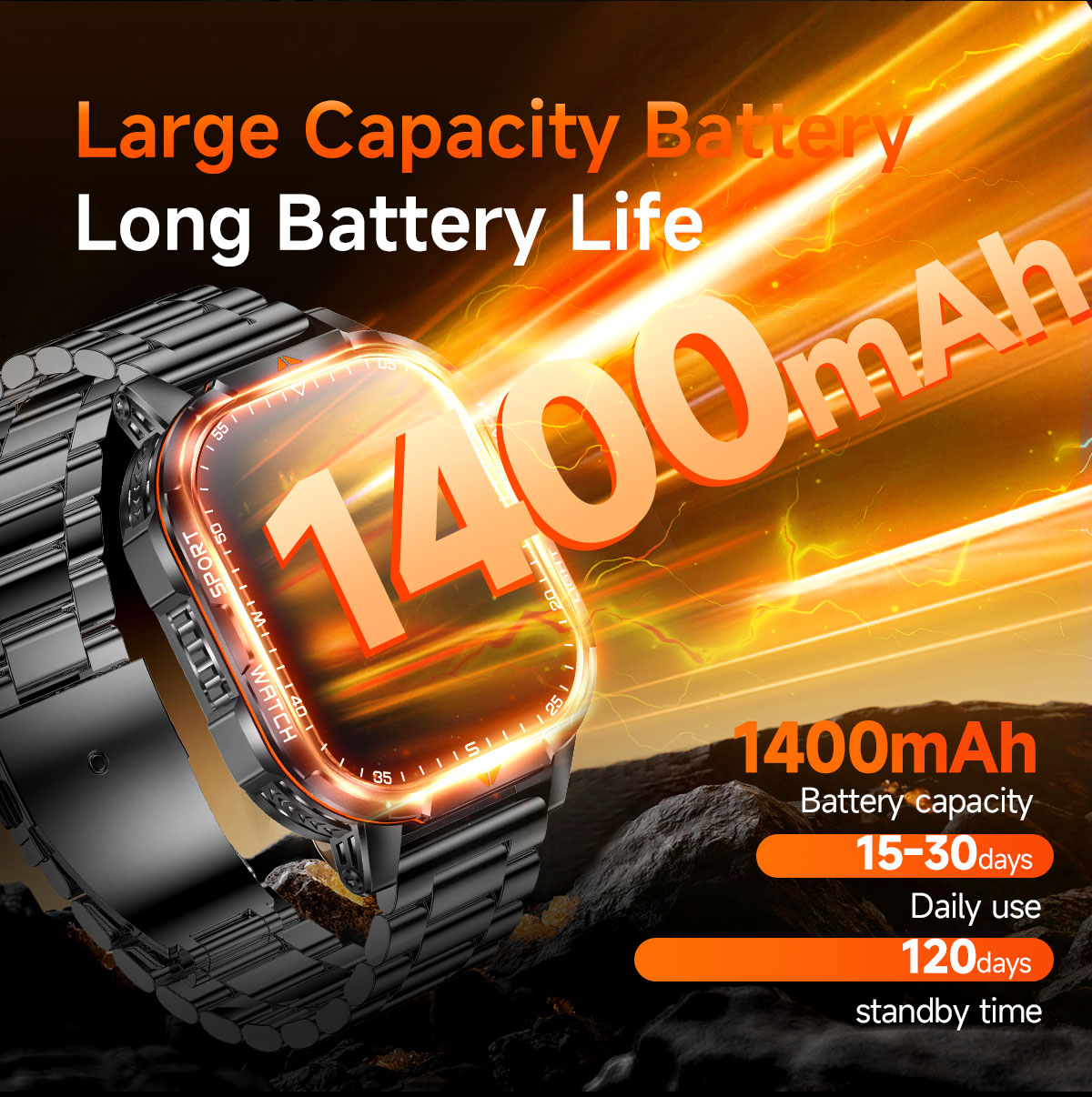 2026년 신형 1400mAh 초대용량 배터리 스마트워 - Smartwatch Watches For Men Digital 리뷰 및 가격