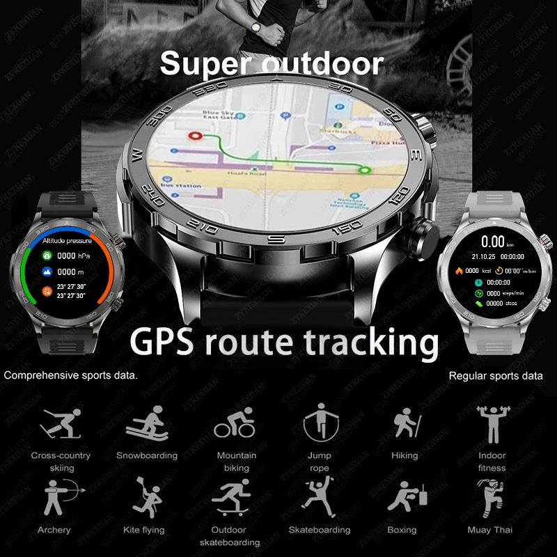 새로운 GPS 트랙 스마트워치 남성용 AMOLED HD - Smartwatch New Watches 리뷰 및 가격