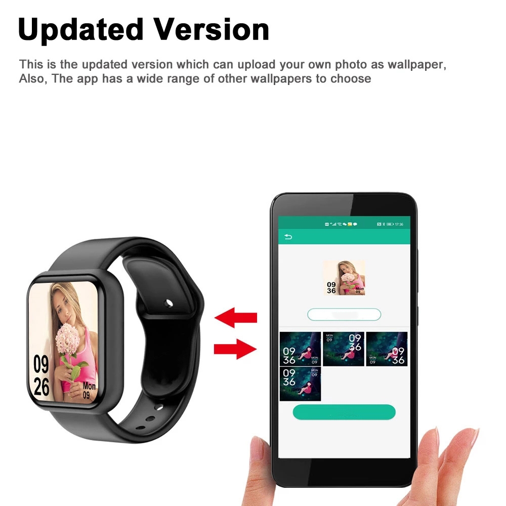스마트 워치 남녀공용 스포츠 모드 음악 제어 칼로리 거 - Watch Smartwatch Android 리뷰 및 가격
