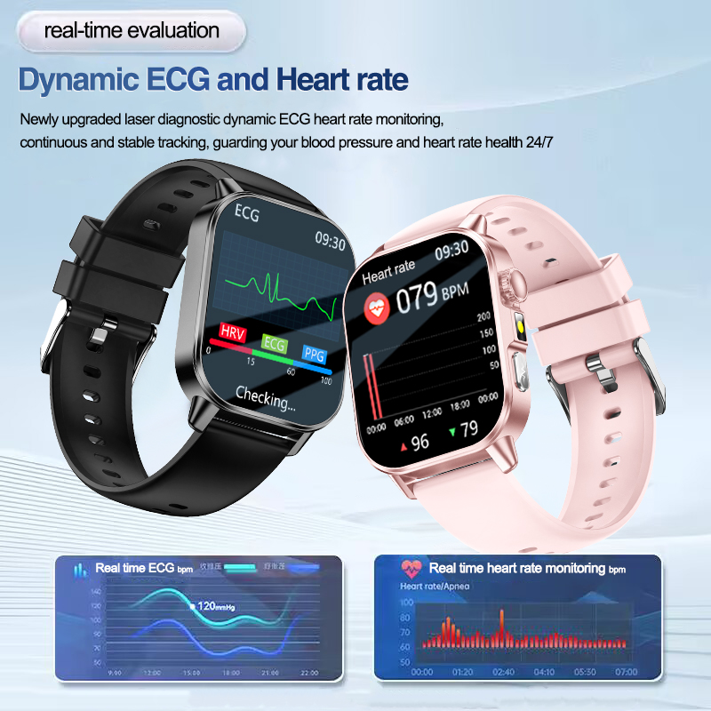 신형 남성용 감정 진단 스마트워치 ECG+HRV 혈액  - Smartwatch Watches For Men Digital 리뷰 및 가격