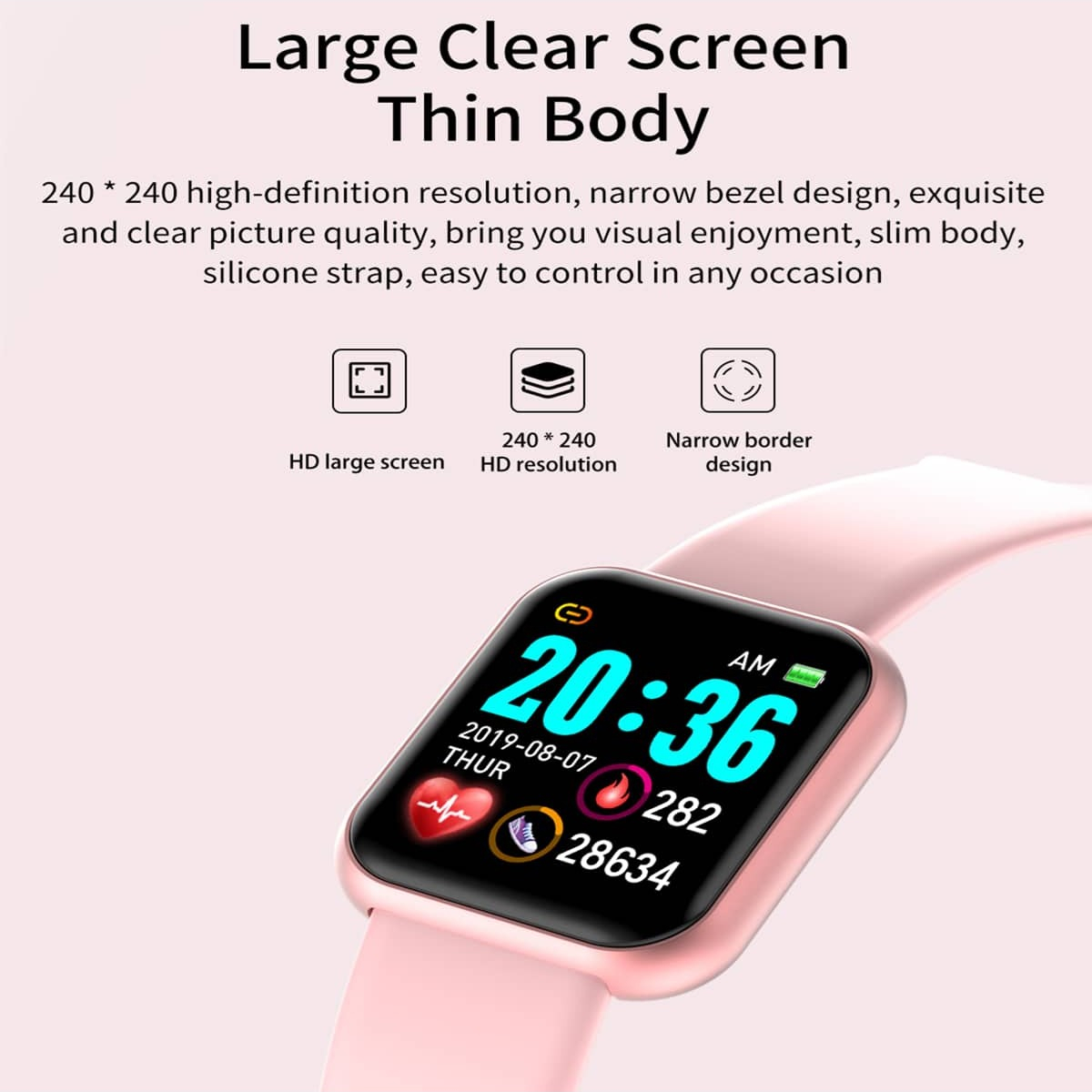 스마트 워치 메시지 알림 음악 제어 칼로리 거리 피트니 - Smartwatch Watches For Men Digital 리뷰 및 가격