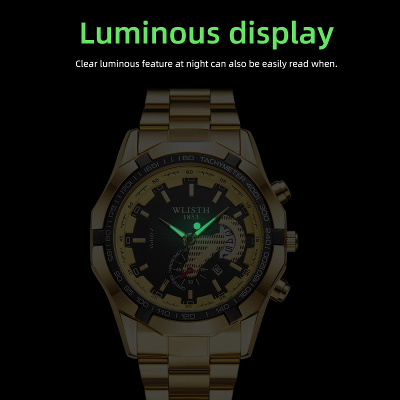 럭셔리 브랜드 남자 시계 방수 빛나는 날짜 스포츠 남자 - Smartwatch Luxury Watches 리뷰 및 가격