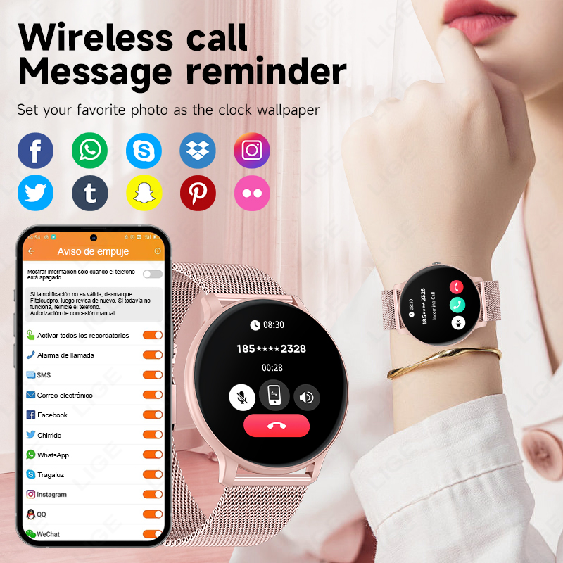 2026 새로운 여성 블루투스 통화 스마트 시계 심박수 - Watches Ladies Smartwatch 리뷰 및 가격