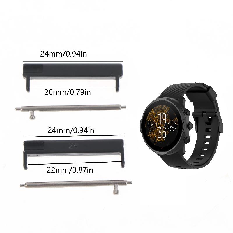 핫세일 1쌍 24mm~22mm/20mm 손목밴드 어댑터 - Smartwatch Watches For Sale 리뷰 및 가격