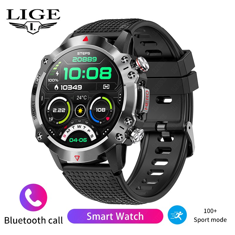 LIGE 남성용 스마트워치 건강 팔찌 심박수 수면 모니 - Smartwatch Watches For Sale 리뷰 및 가격