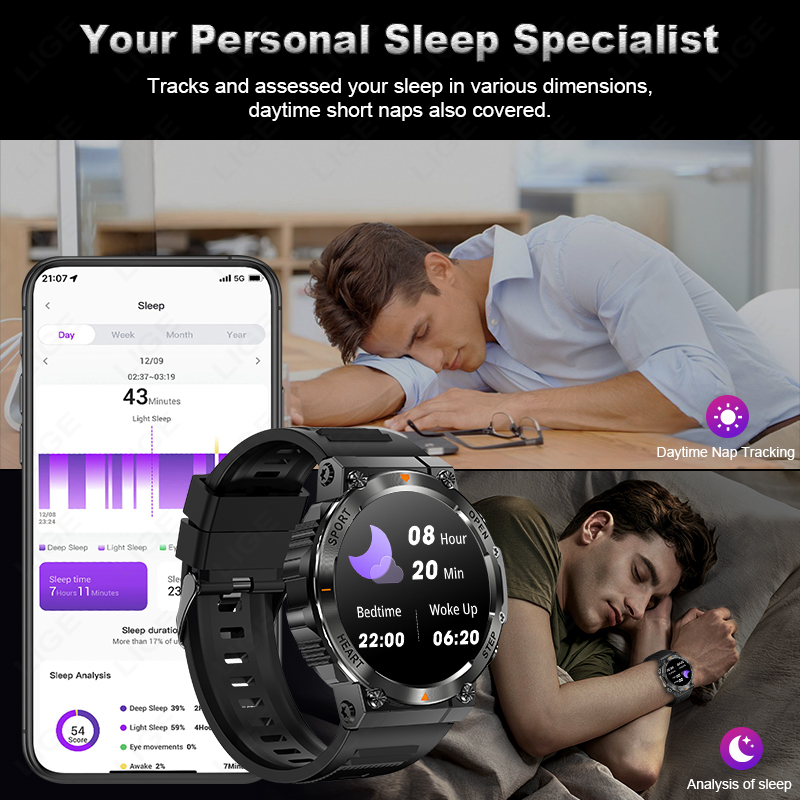 LIGE 2026 스마트워치 심박수 수면 모니터 블루투 - Smartwatch Watches For Sale 리뷰 및 가격