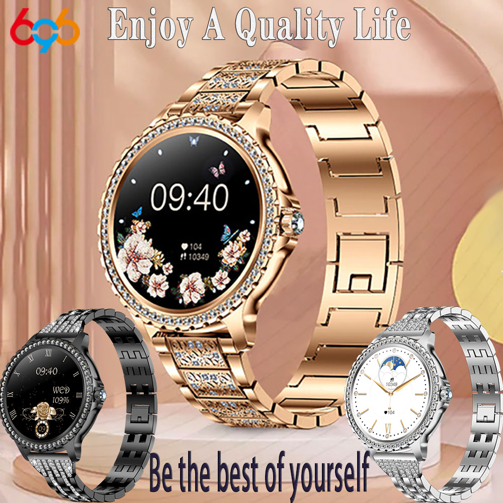 696 새로운 블루투스 통화 여성 스마트 워치 스포츠  - Smartwatch Ladies Watches For Women 리뷰 및 가격