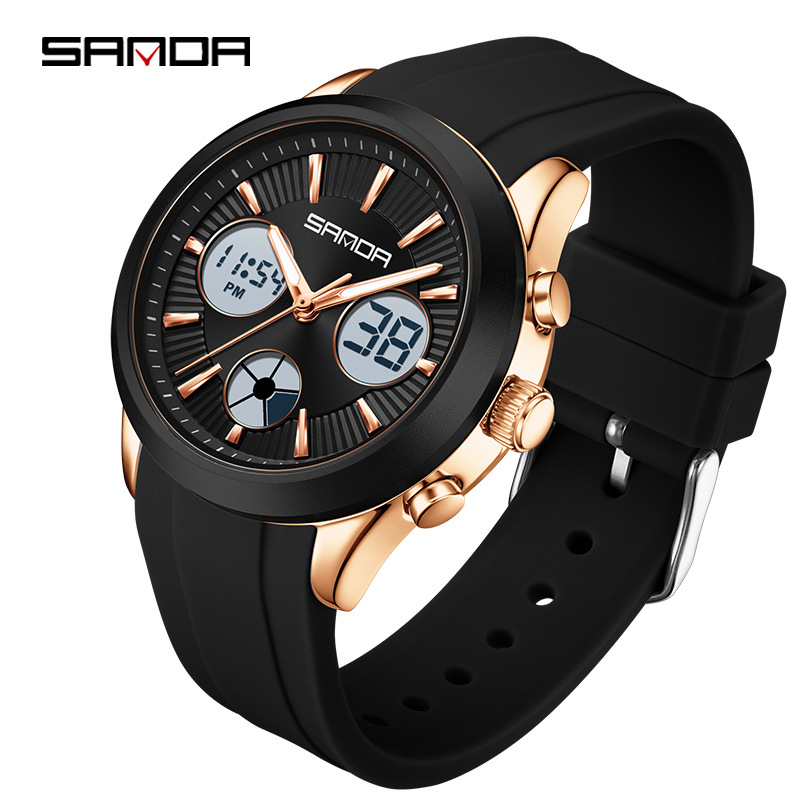 SANDA 전자 시계 야광 3시간 다기능 스포츠 시계  - Watches Ladies Smartwatch 리뷰 및 가격