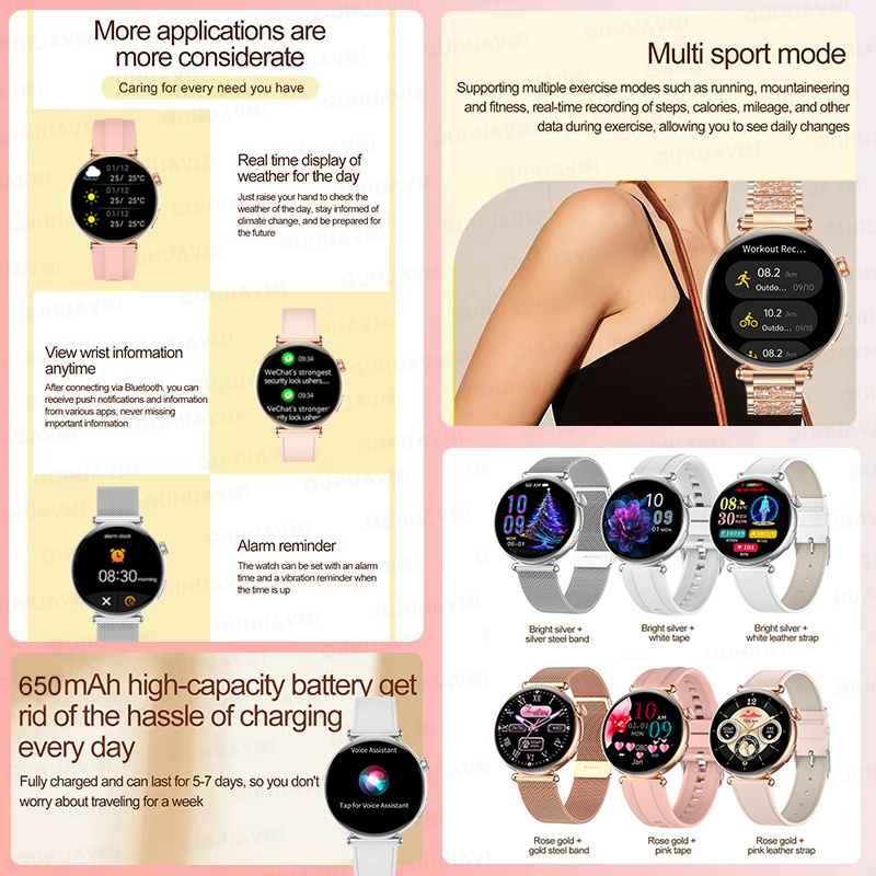 여성용 신형 1.27인치 스마트워치, 건강 ECG 스포 - Smartwatch Ladies Watches For Women 리뷰 및 가격
