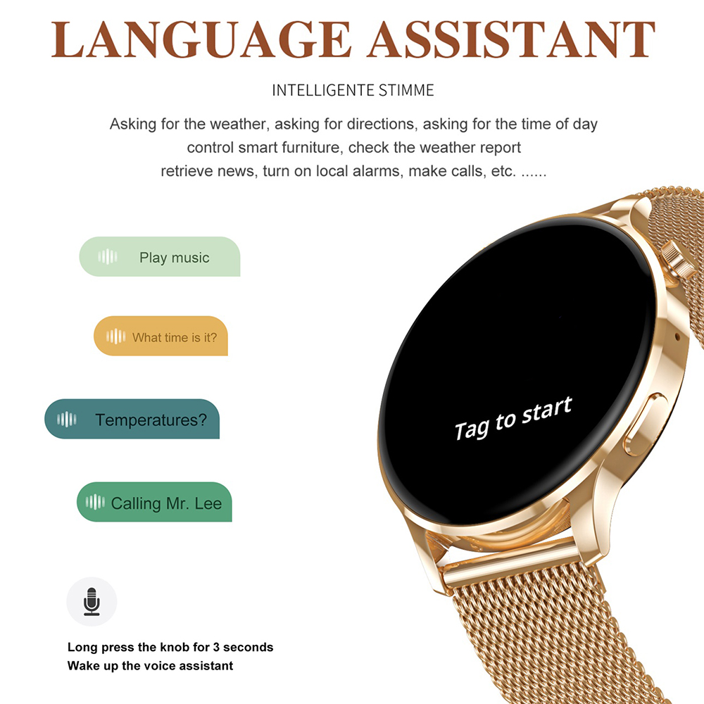 NFC 스마트워치 여성용 알림 스마트워치 여성 심박수  - Smartwatch Ladies Watches For Women 리뷰 및 가격