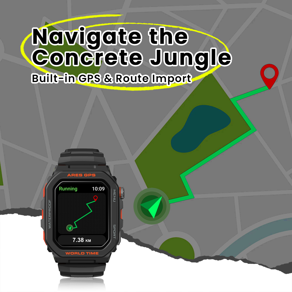 새로운 Zeblaze Ares GPS 스마트 시계 Al - Hybrid Smartwatch 리뷰 및 가격