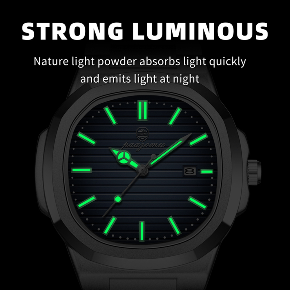 PAAZOMU 비즈니스 남성용 스퀘어 시계 로즈 골드  - Smartwatch Luxury Watches 리뷰 및 가격
