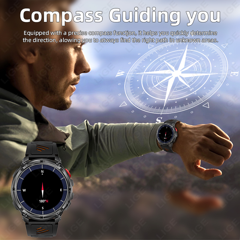 LIGE 스마트워치 2026 핫세일즈 1100mAh 군 - Smartwatch Watches For Sale 리뷰 및 가격